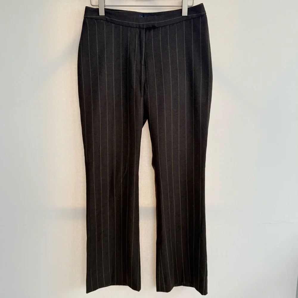 Boden Women’s Wool Blend Trouser Pants Brown and Green size 10R
